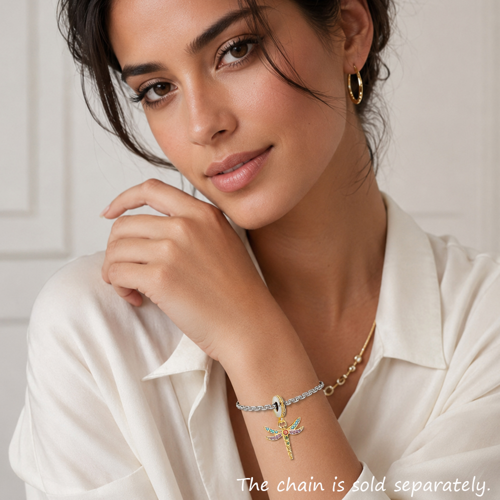 Dragonfly Charm Pendant Autumn - Paradise Jewelry & Watches Llc Miami Photos บทวิจารณ์และราคา