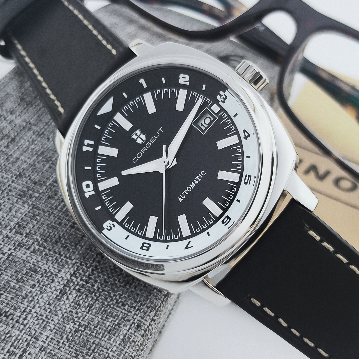 CUSTOM 42MM Stainless Steel Sa - Jewelry Style Watches บทวิจารณ์และราคา