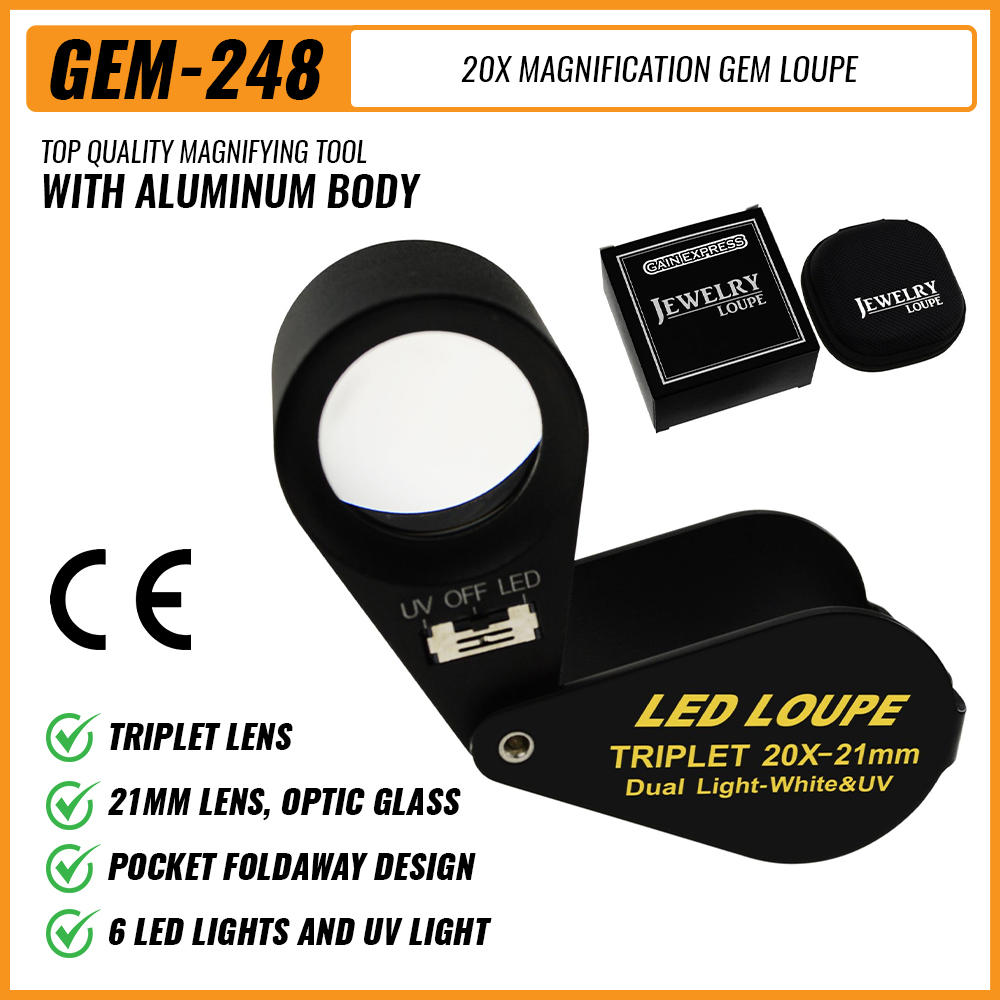 20x Jewelry Loupe 21mm Dual Li - Collectors Coins Jewelry & Watches Of Smithtown Photos บทวิจารณ์และราคา