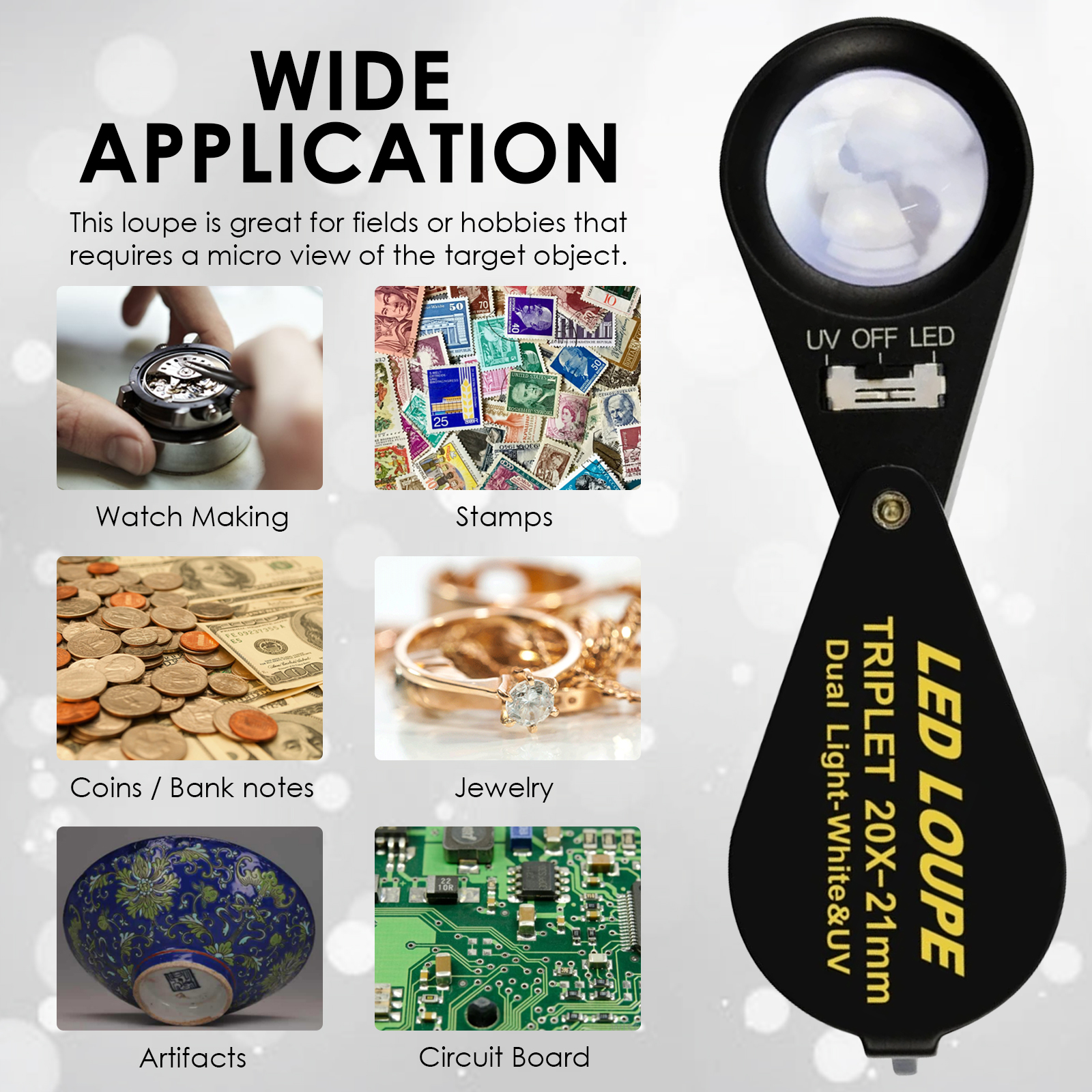 20x Jewelry Loupe 21mm Dual Li - Collectors Coins Jewelry & Watches Of Smithtown Photos บทวิจารณ์และราคา