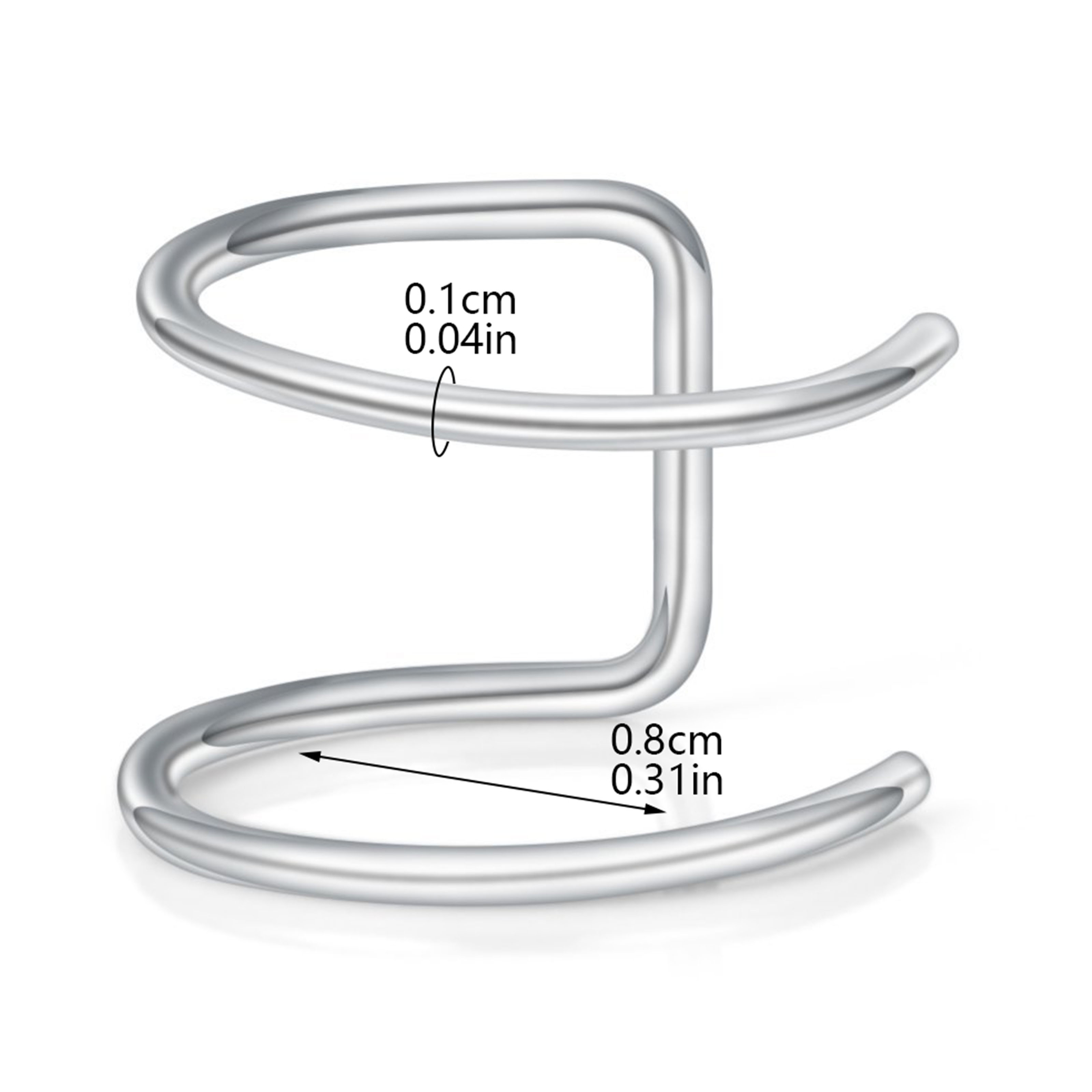 2pcs New No-Piercing Ear Cuffs - Ear Cuff No Piercing บทวิจารณ์และราคา