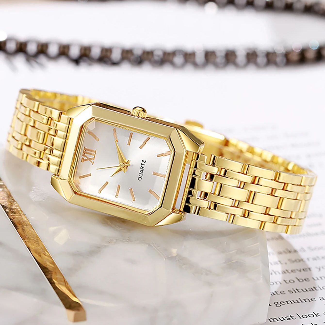 The lady's compact quartz watc - Jewelry Clasp Watches บทวิจารณ์และราคา
