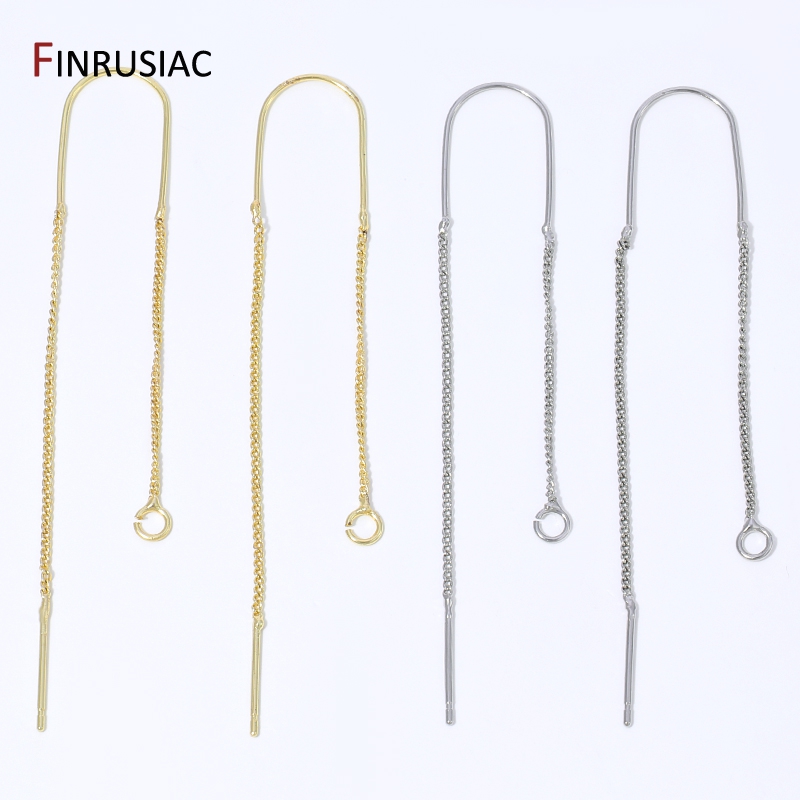 18K Gold Plated Brass Long Tas - Drop Earrings บทวิจารณ์และราคา