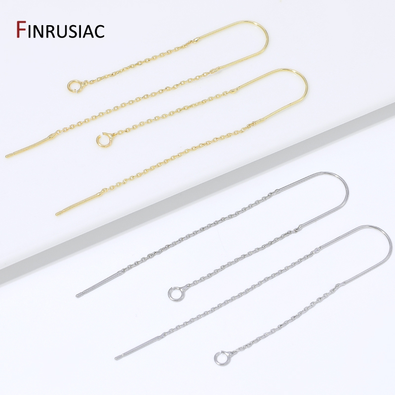 18K Gold Plated Brass Long Tas - Drop Earrings บทวิจารณ์และราคา