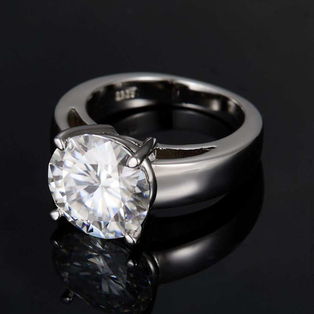 2 Carat D Color Moissanite Dia - Moissanite Ring บทวิจารณ์และราคา