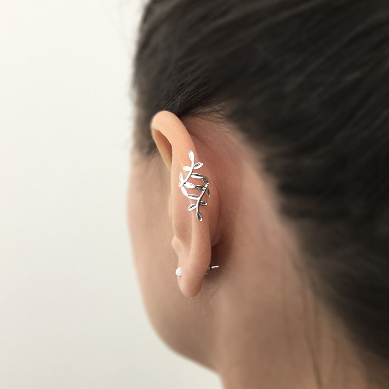 1PC Plated 24K Gold Vintage Cr - Ear Cuff No Piercing บทวิจารณ์และราคา