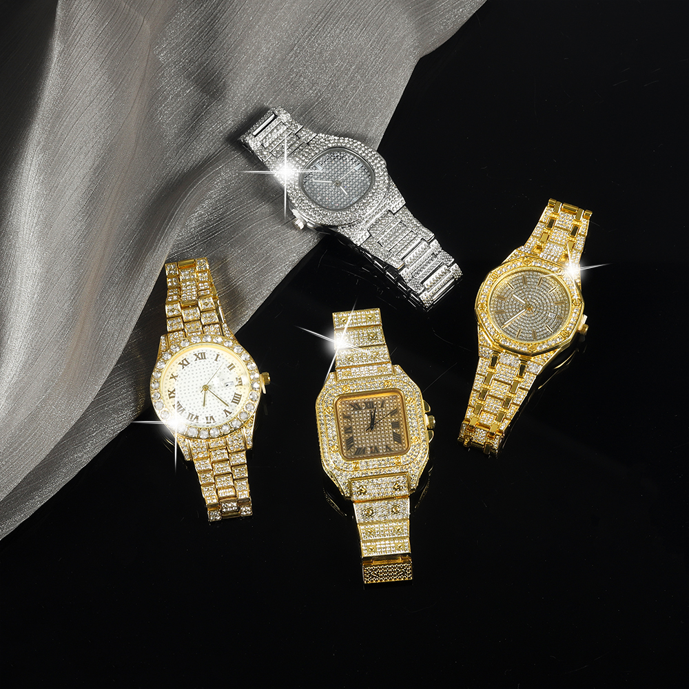 New Punk Men Watch Iced Out Di - Jewelry Style Watches บทวิจารณ์และราคา