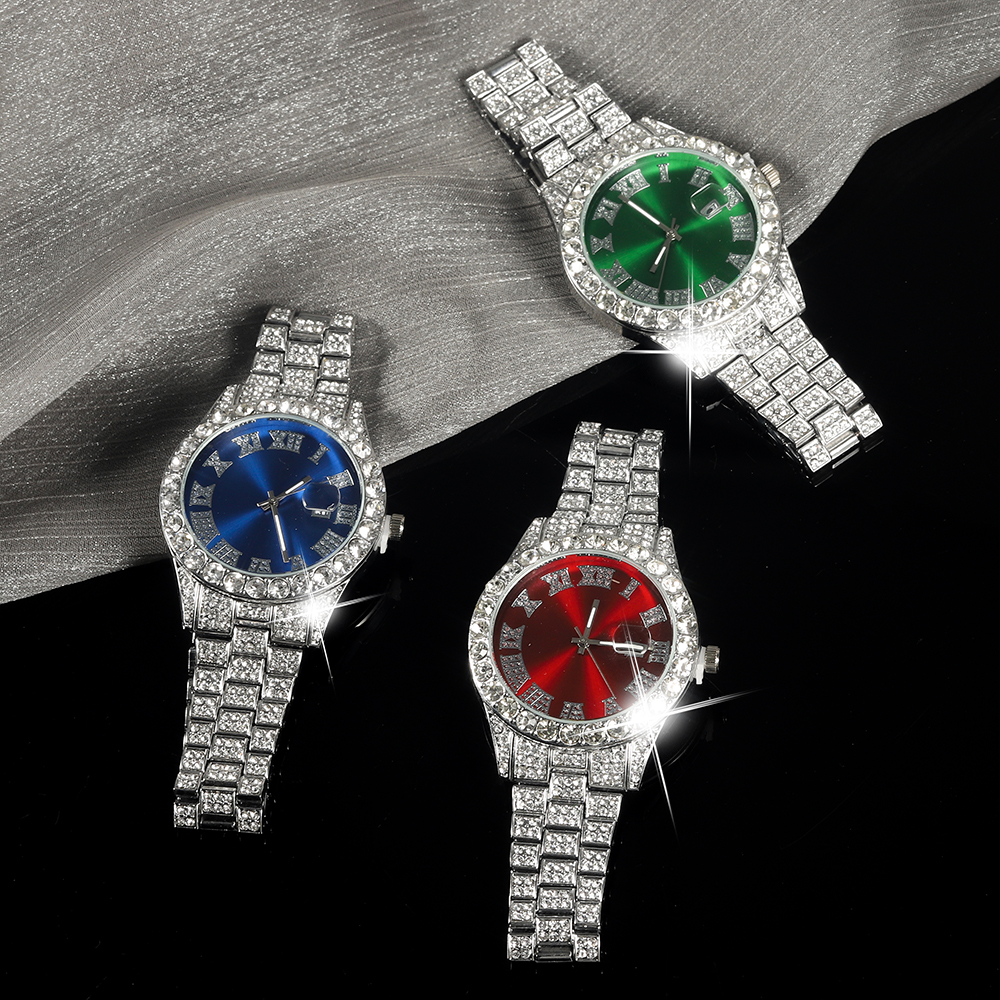 New Punk Men Watch Iced Out Di - Jewelry Style Watches บทวิจารณ์และราคา