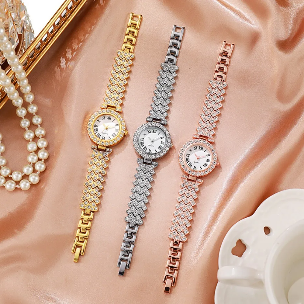 2026 5pcs Elegant Rhinestone W - Jewelry Clasp Watches บทวิจารณ์และราคา